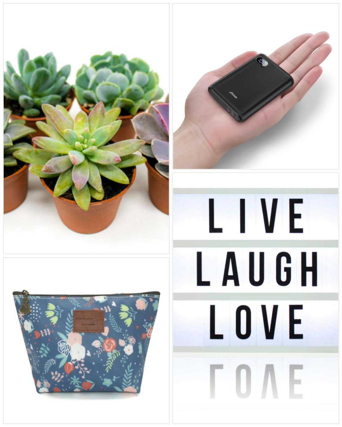 A collage of Christmas gift ideas for her - part 1