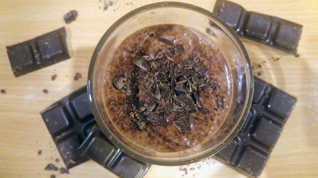 Healthy chocolate mousse