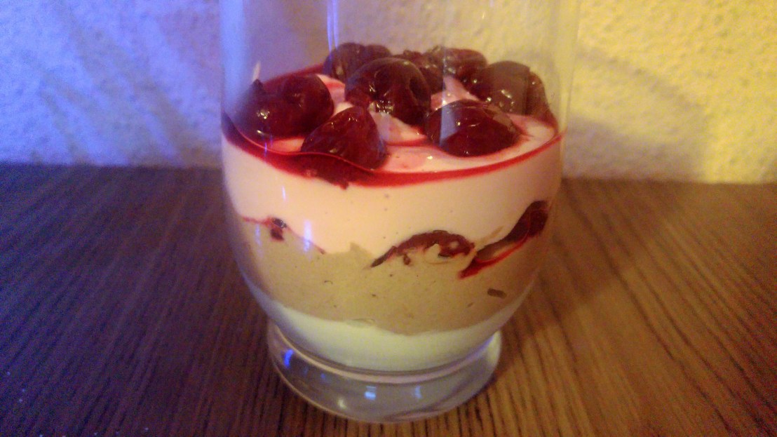 Healthy Yoghurt Parfait in a glass