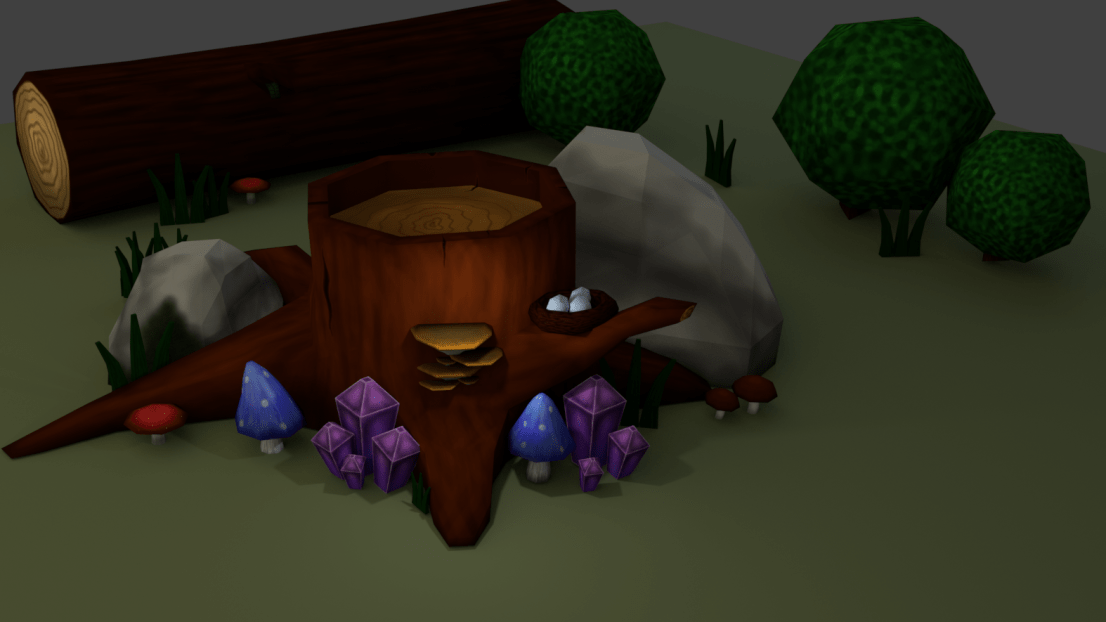 Blender-forest-scene
