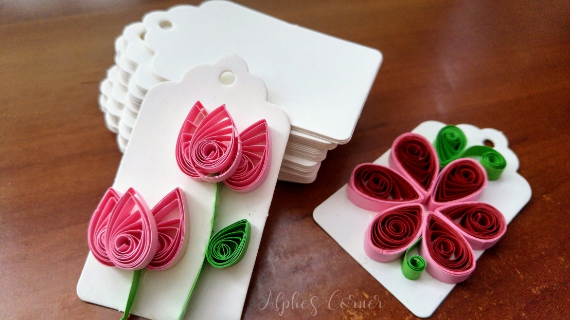 Aliexpress craft supplies - quilling gift tags