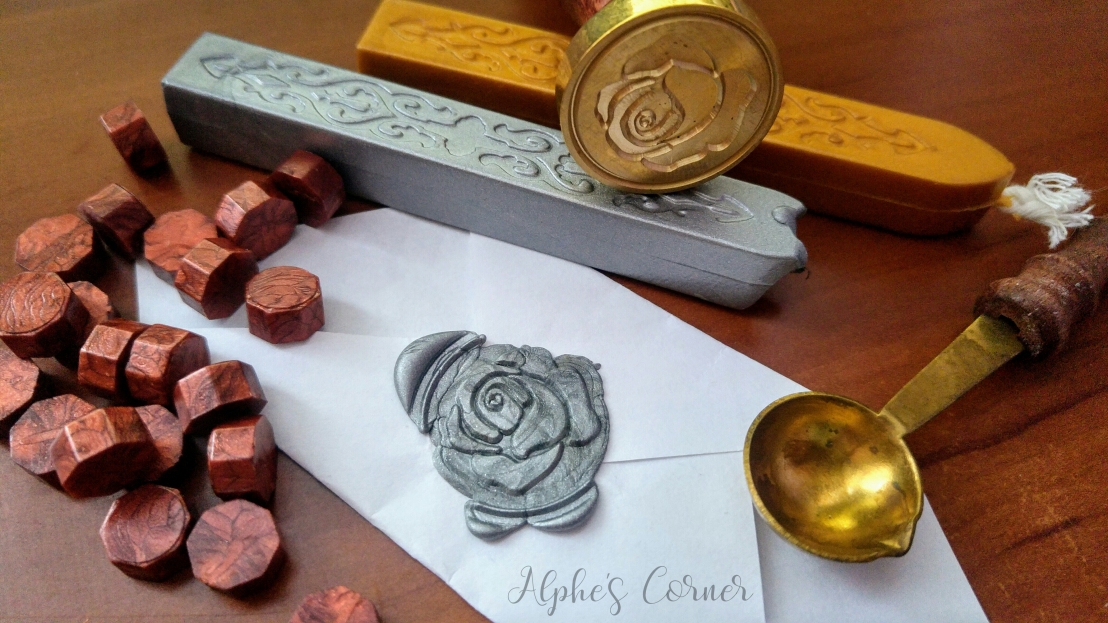 Aliexpress craft supplies - melting wax stamp