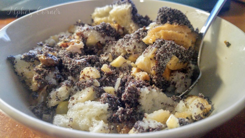 Makowki - poppy seed dessert - in a bowl