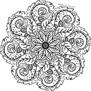 Mandala colouring page 2