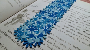 Simple DIY flower bookmarks - in a book