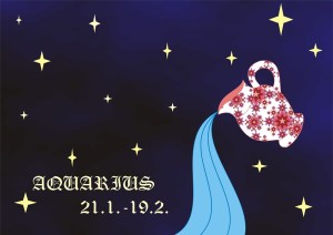 Aquarius star sign logo