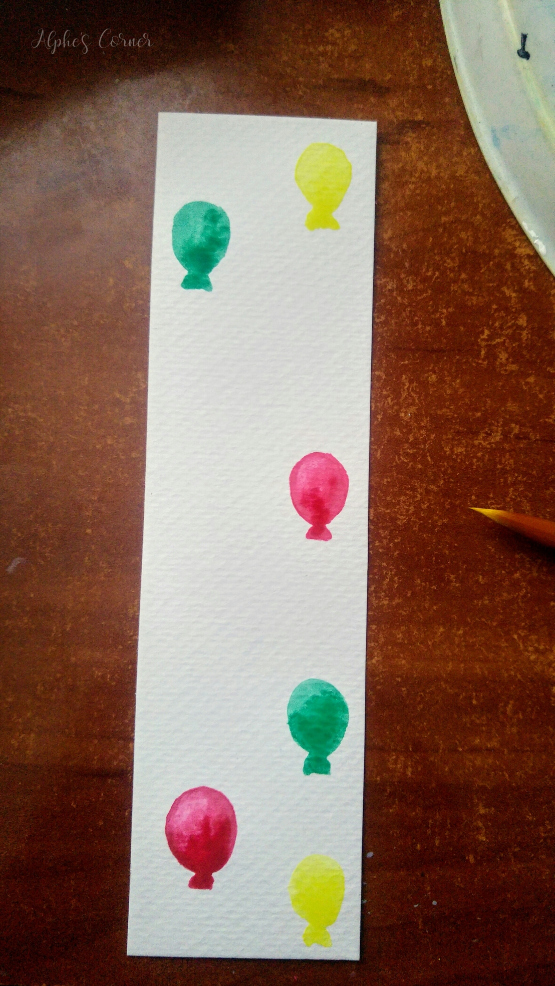 Painting the first balloons