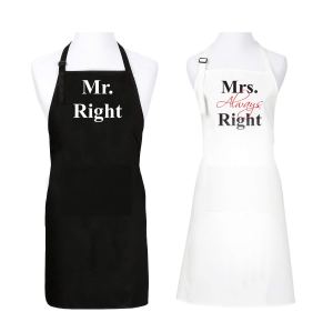 Valentine gift ideas - mr and mrs aprons