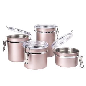 Rose gold kitchen accessories - containers