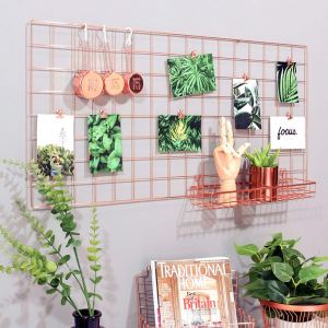 Rose gold kitchen accessories - grid panel