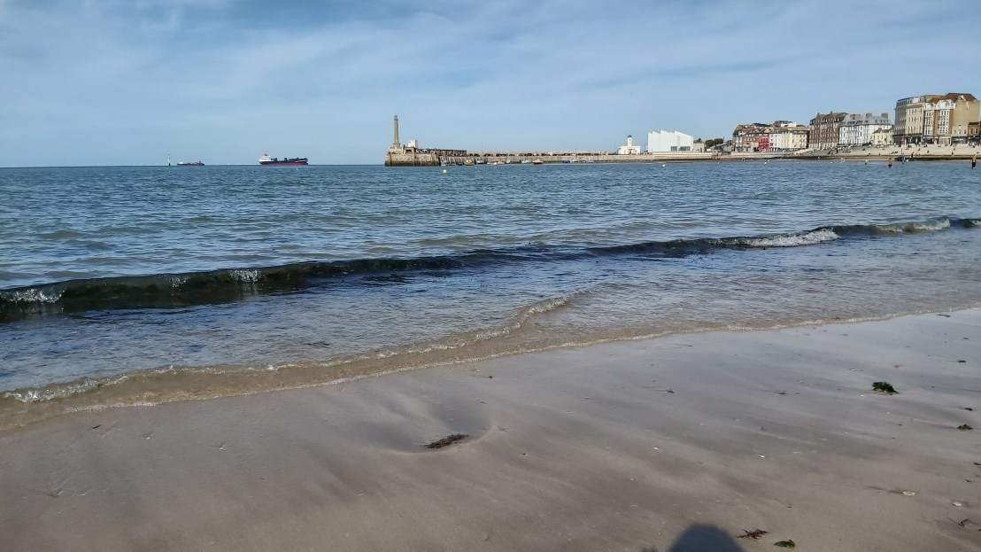 High tide on the beach in Margate