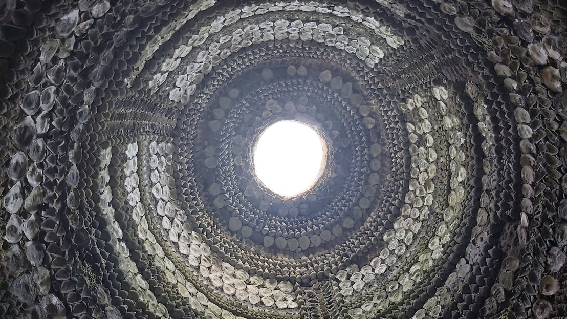 The ceiling of the Shell Grotto