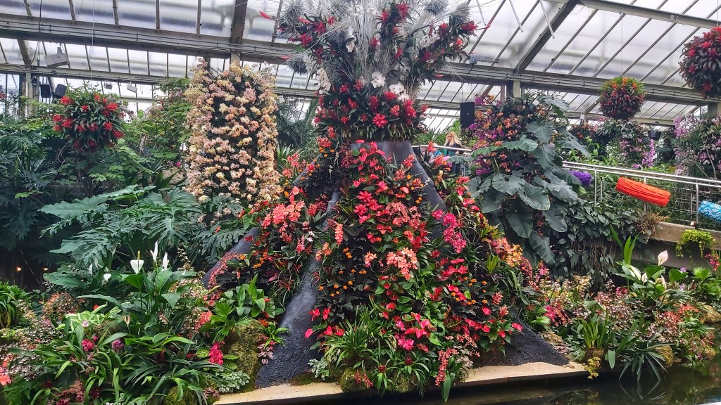 An orchid exhibition in Kew Gardens