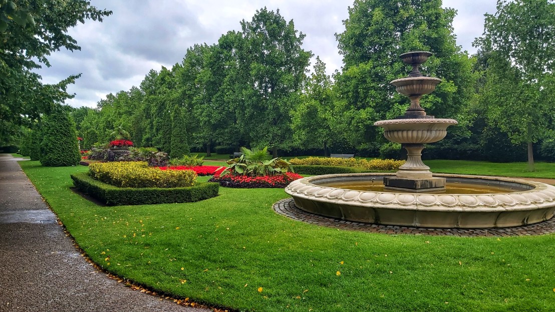 A stone fountain in Regent's Park