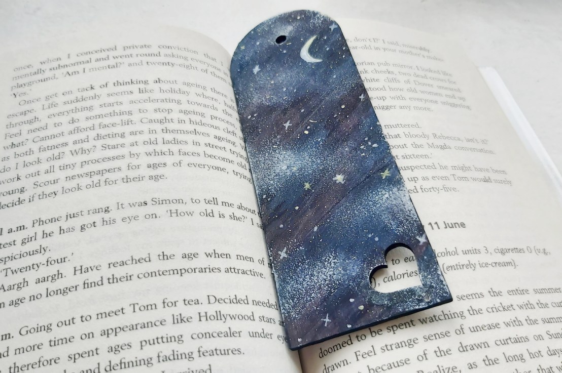 Painted Midnight Wooden&nbsp;Bookmark