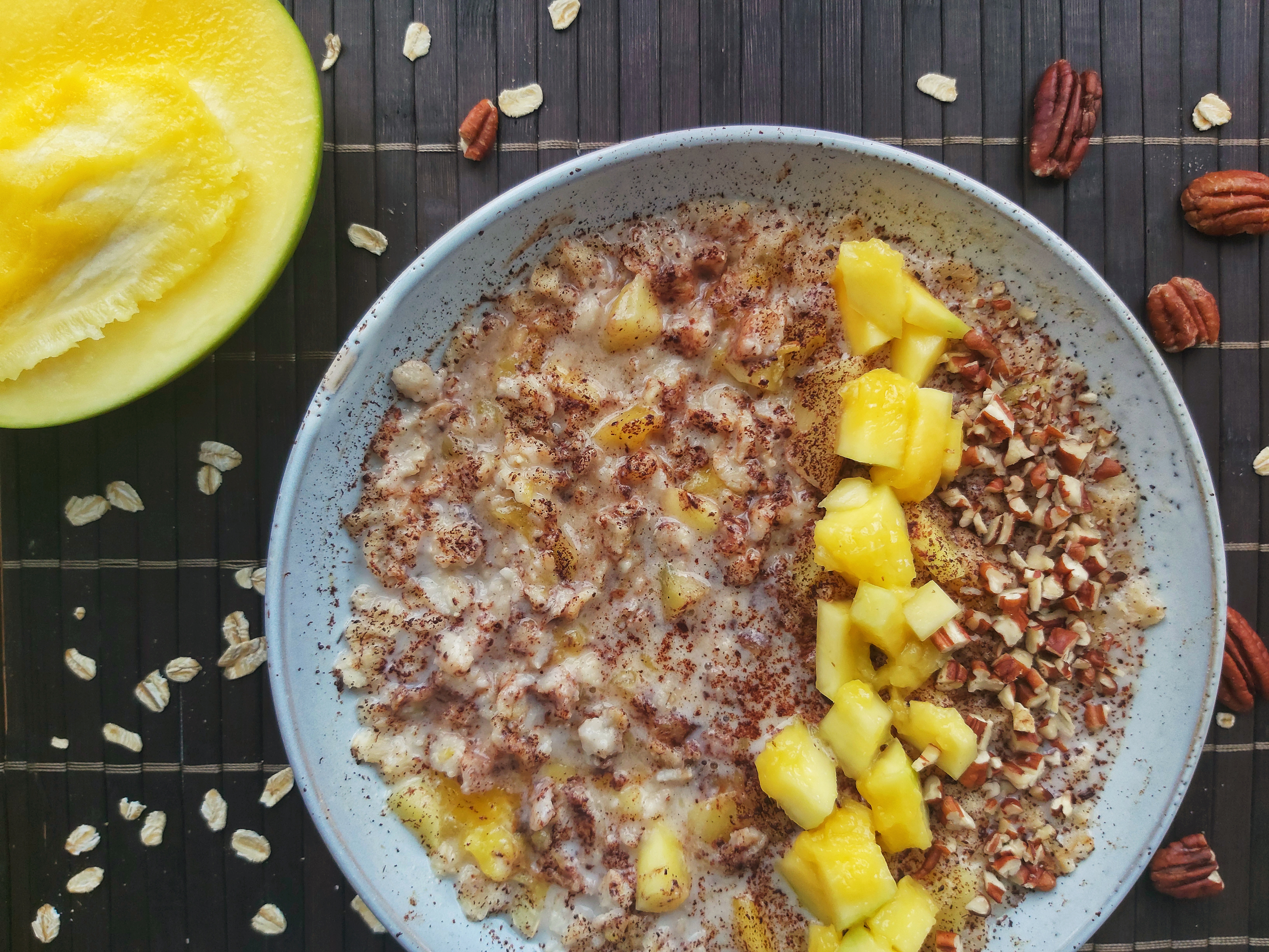 Mango Pecan Nut Porridge