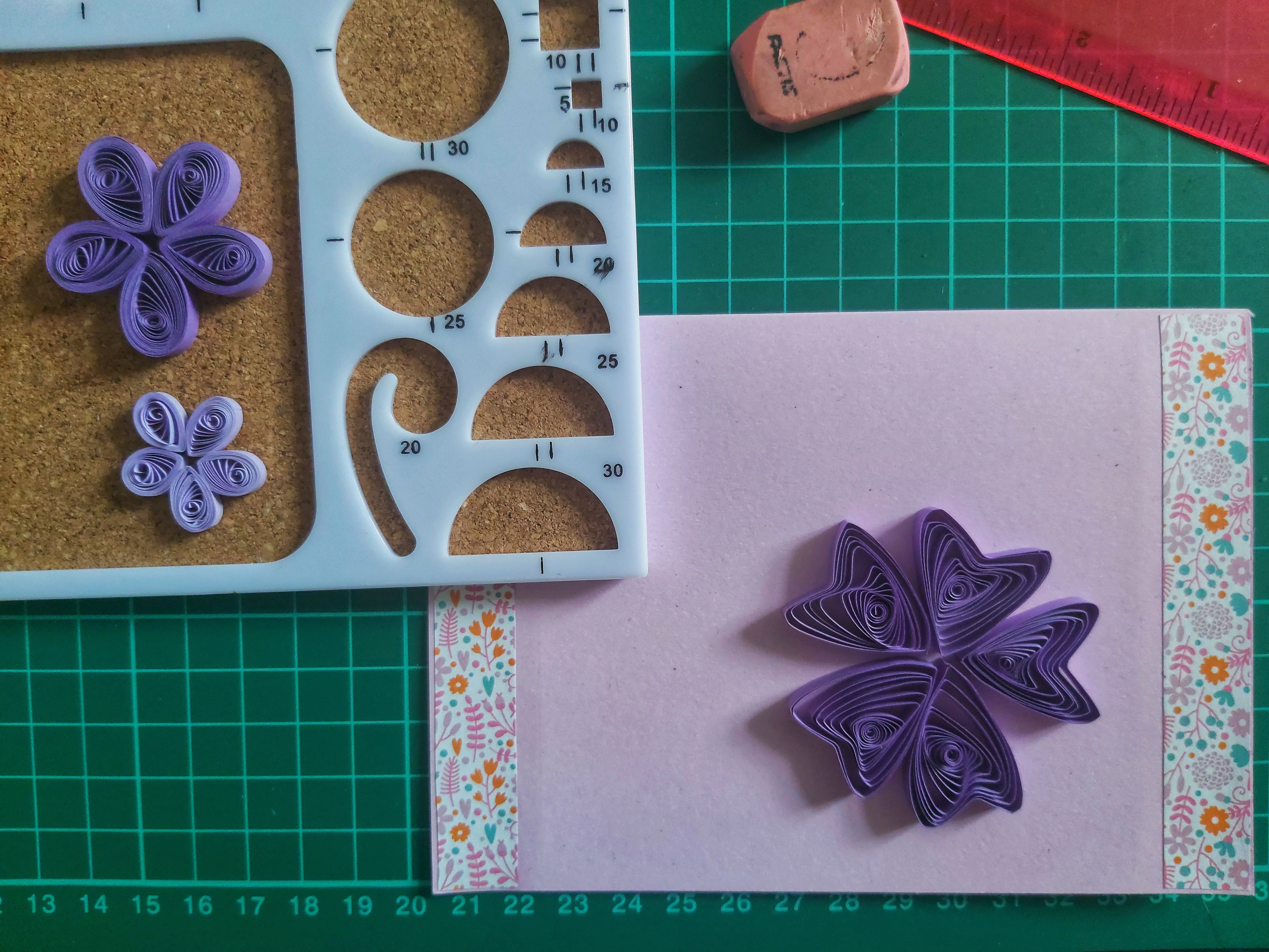 Scrapbooking Quilling Birthday Card