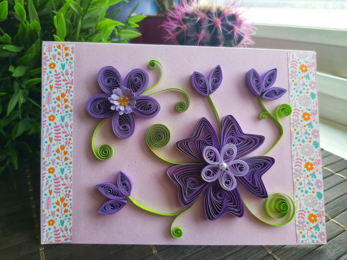 Scrapbooking Quilling Birthday Card