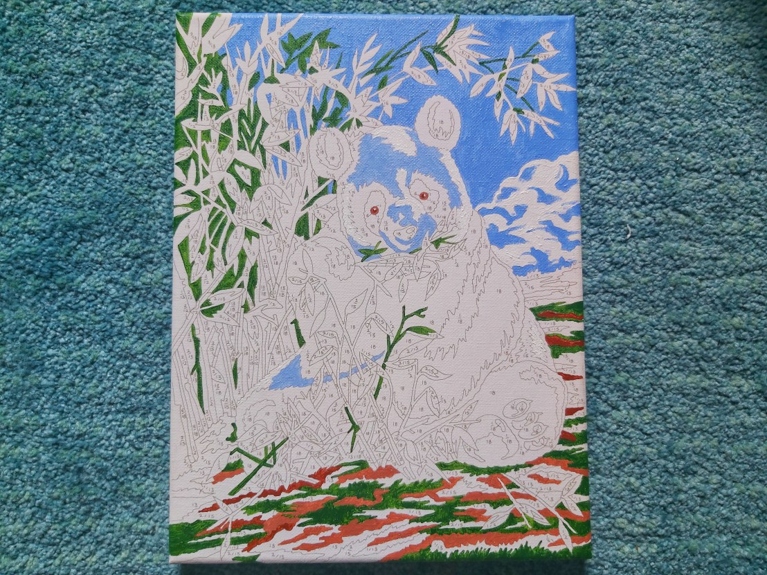 Adult Painting By Numbers Canvas - Panda