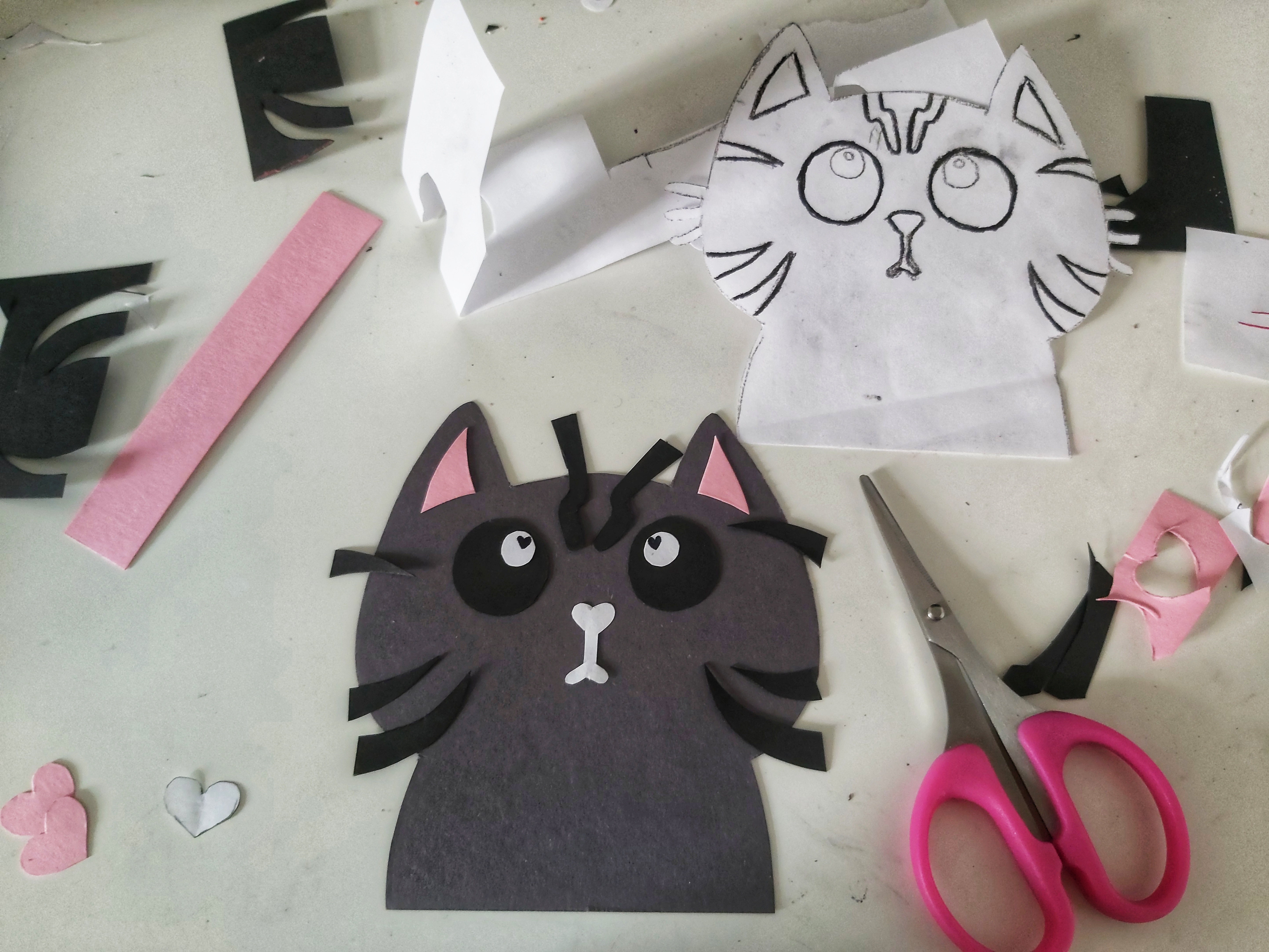 Scrapbooking Cat Notebook cut out cat