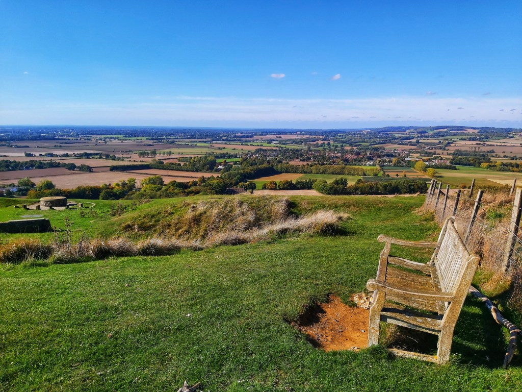 A view from the top of a hill in Kent Downs AONB.