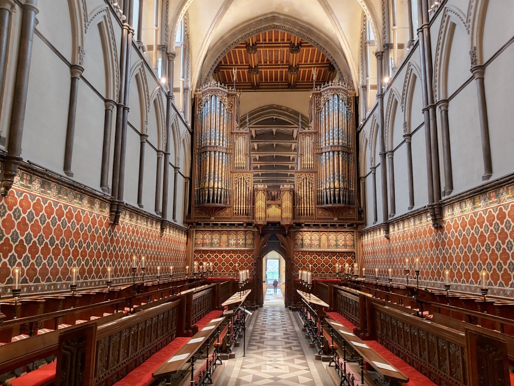 Rochester Cathedral - choir stalls and organs.