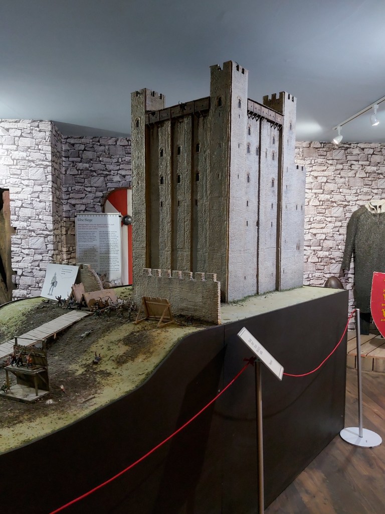 A model of Rochester Castle in Guildhall Museum