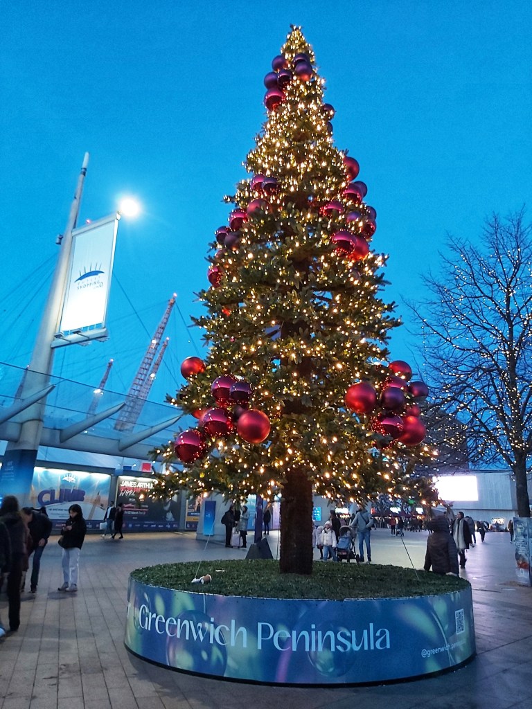 Christmas tree in Greenwich Peninsula, London