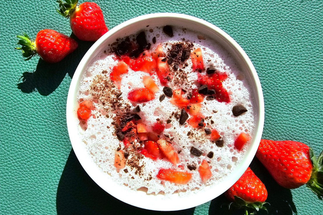 High Protein Low Fat Strawberry&nbsp;Mousse