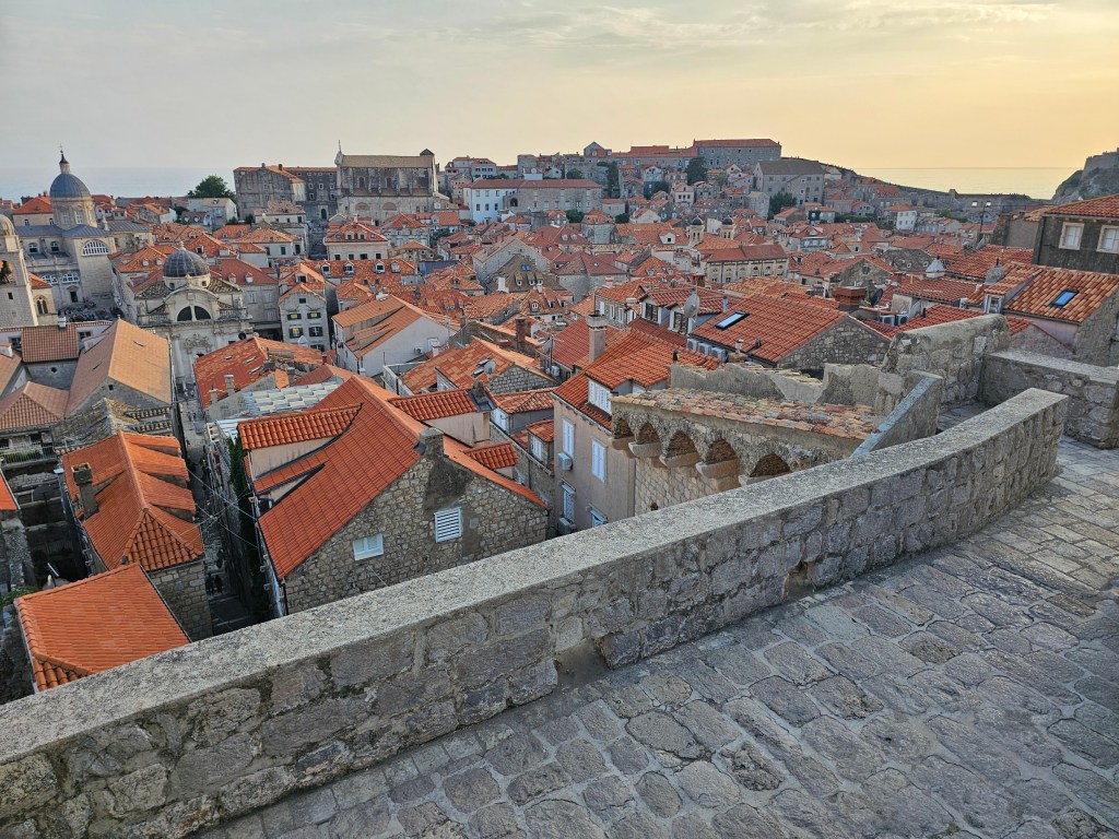 The Old Town of Dubrovnik, Croatia, viewed from the City Walls