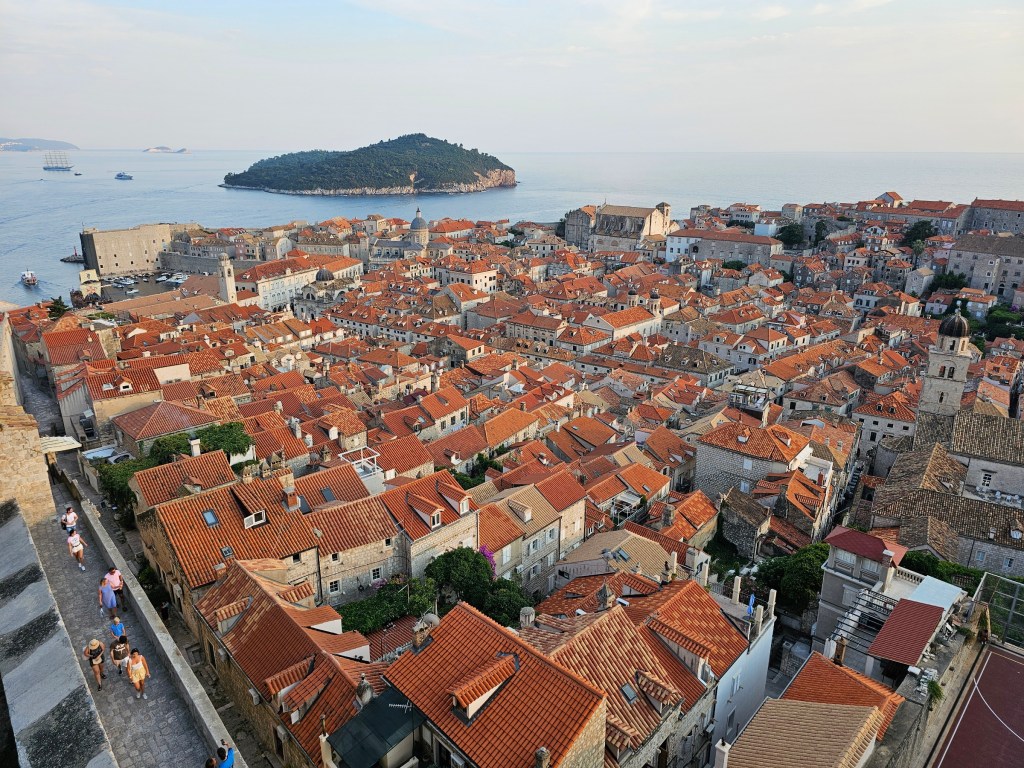 The Old Town of Dubrovnik, Croatia, viewed from the City Walls