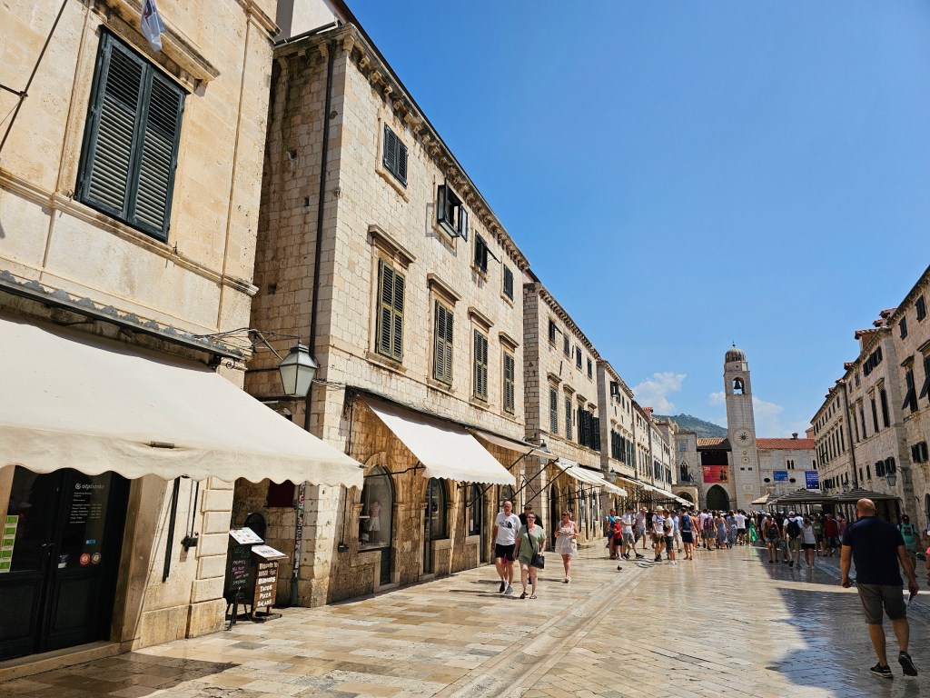 The stone roads and buildings in Dubrovnik Old Town, Croatia