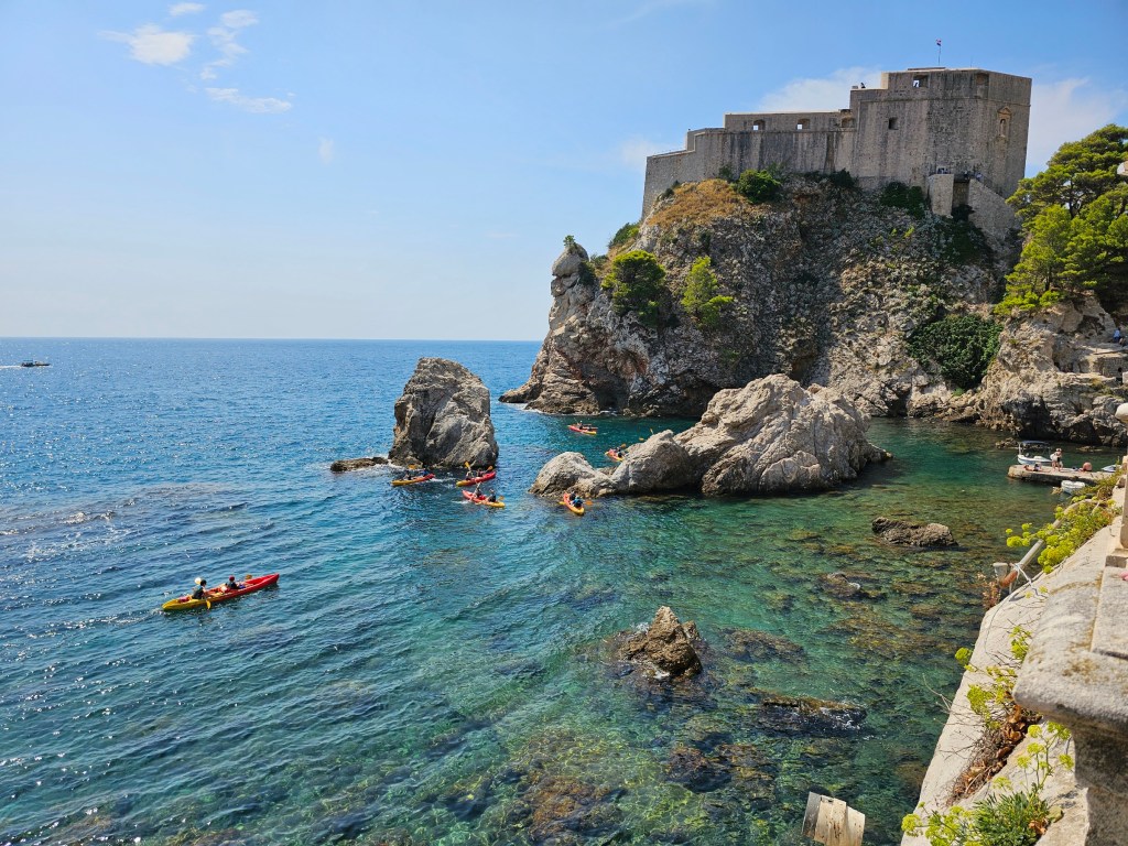 Lovrijenac Fortress in Dubrovnik, Croatia, viewed from the City Walls