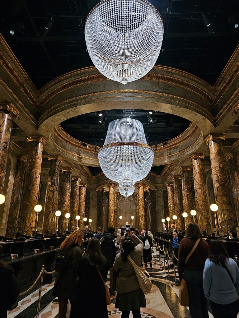 Gringotts Bank at the Harry Potter Warner Bros Studio, London.