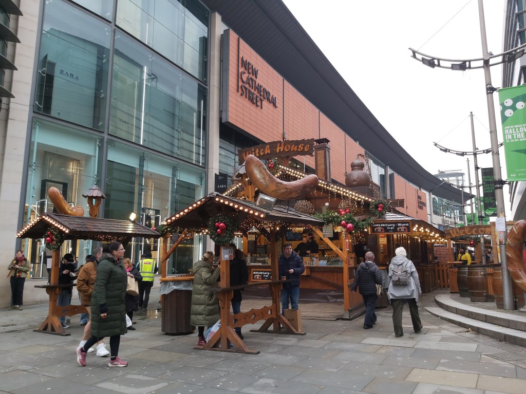 Manchester Christmas Market, England.