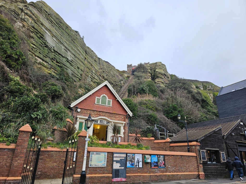 The funicular to the East Hill in Hastings.