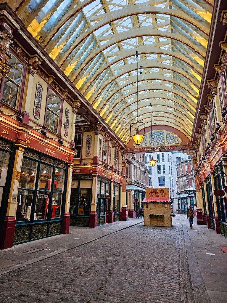 Victorian Leadenhall Market in the City of London