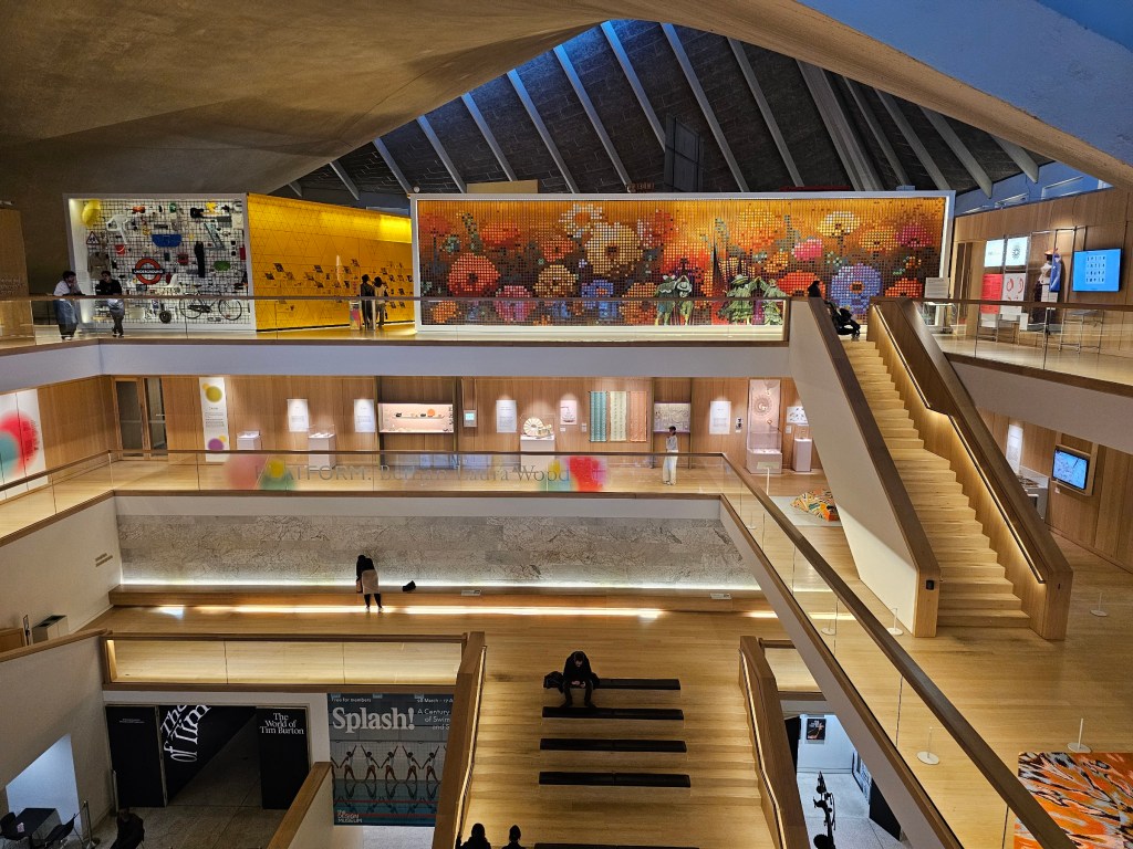 The inside of the Design Museum in Holland Park, London.