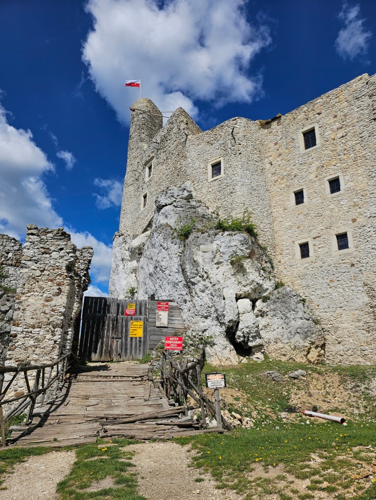 Mirów Castle in Poland - construction site.