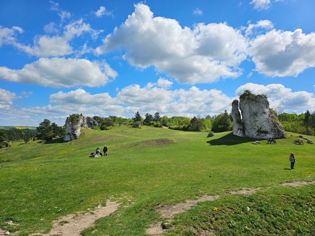 Countryside path between Mirów and Bobolice Castles.
