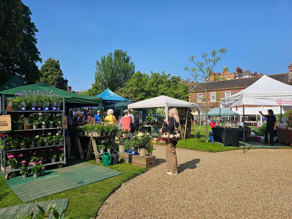 Garden fair at the Chelsea Physic Garden in London