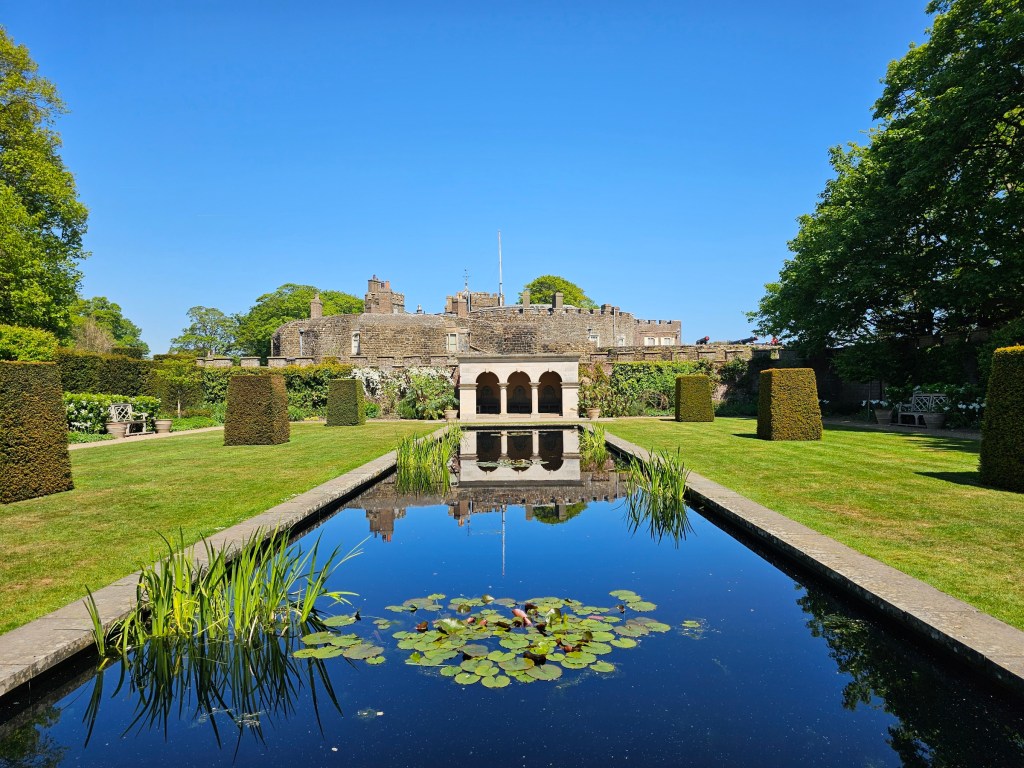 The pond in the garden of Walmer Castle.
