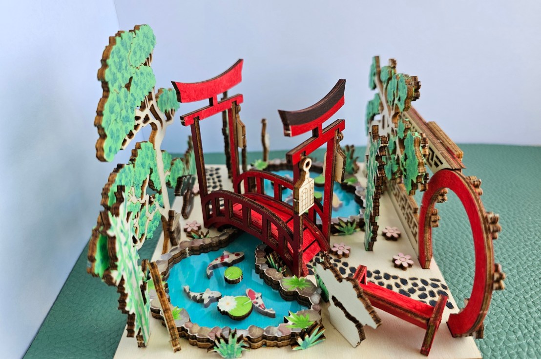 DIY Plywood Modelling – Japanese Garden – Mini DIY&nbsp;Set