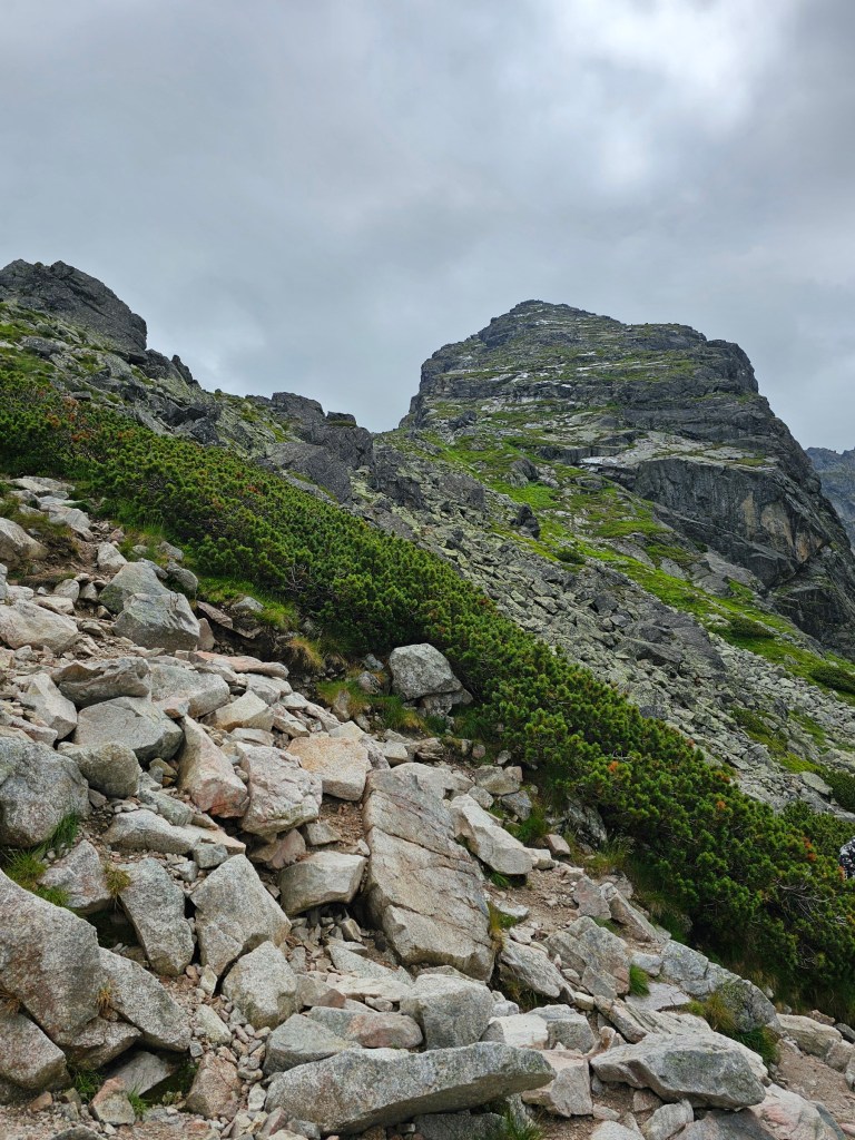 The peak of Koscielec seen from Karb.
