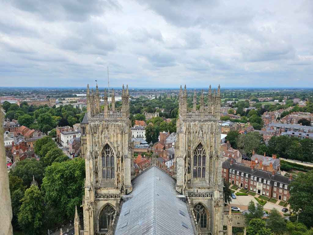 View from the tower of York Minster