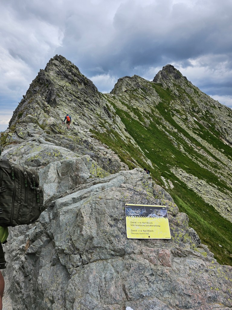 A ridge of a mountain - the beginning of Orla Perc trail