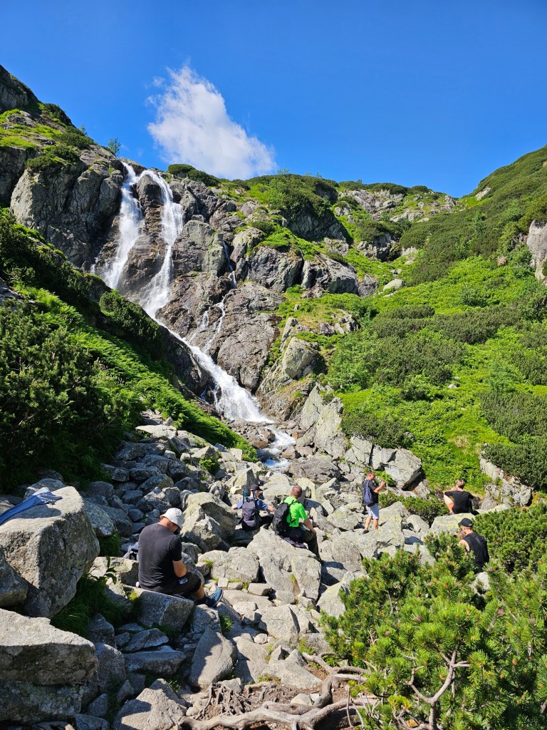 Wielka Siklawa waterfall in Tatra Mountains
