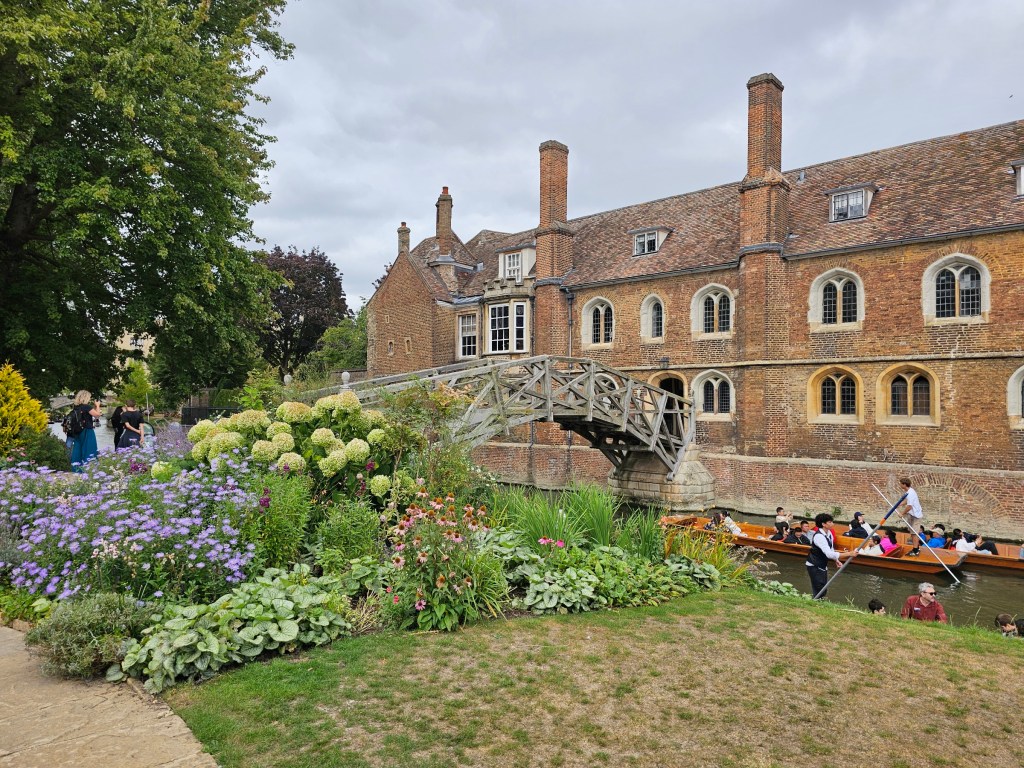 Mathematical Bridge over River Cam in Cambridge