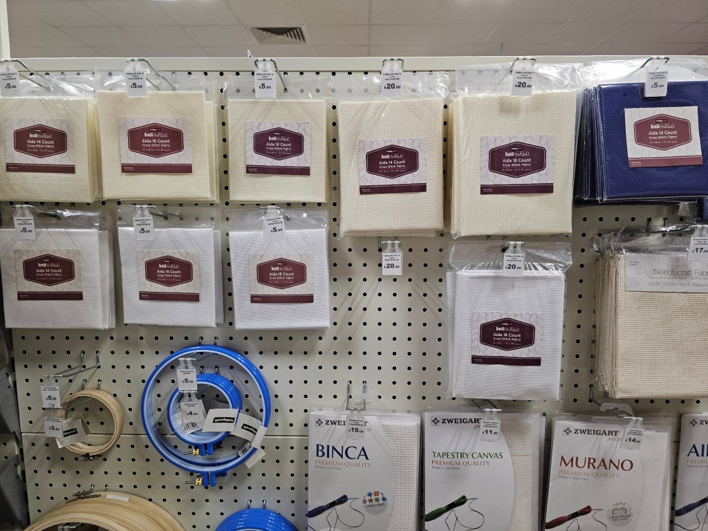 Dozens of various aidas in a hobby store