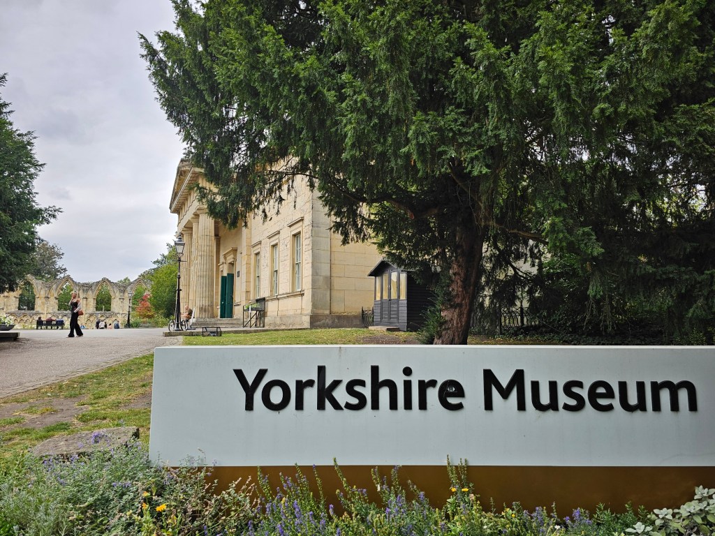 A sign in front of Yorkshire Museum